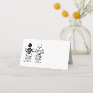 Carte De Placement Mariage de moto