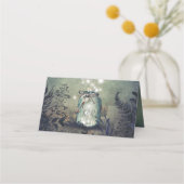 Carte De Placement Mariage de nuit rustique Woodland (Dos)