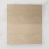 Carte De Placement Mariage de papier rustique (Intérieur déplié)