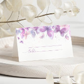 Carte De Placement Mariage de papillons violets