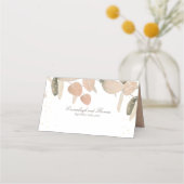 Carte De Placement Mariage de Parties scintillant classique Blush Euc (Dos)