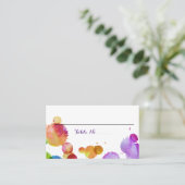 Carte De Placement Mariage de peinture à l'aquarelle Tableau No. (Debout devant)