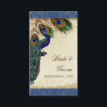Carte De Placement Mariage de plumes Peacock Siège Escort<br><div class="desc">"Cartes d'escorte pour Mariage de table en plumes de paon." Il s'agit de cartes d'escorte pour les réceptions de mariage ou les douches nuptiales. Une option très bon marché, tout ce que vous avez à faire à la main pour écrire le numéro de table et le nom du client dans...</div>