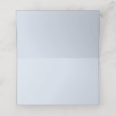 Carte De Placement Mariage de police mixte bleu Dusty (Intérieur déplié)