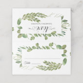 Carte De Placement Mariage de remplissage simple (Extérieur déplié)