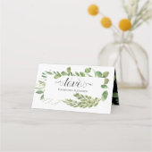 Carte De Placement Mariage de remplissage simple (Dos)