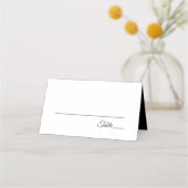 Carte De Placement Mariage de script élégant Tropical Gold Palm Tree (Dos)