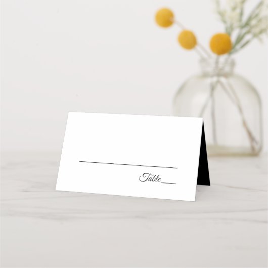 Carte De Placement Mariage de script élégant Tropical Gold Palm Tree (Dos)