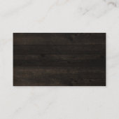 Carte De Placement Mariage de siège en bois rustique Oak Ridge Numéro (Dos)