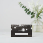 Carte De Placement Mariage de siège en bois rustique Oak Ridge Numéro (Debout devant)