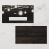 Carte De Placement Mariage de siège en bois rustique Oak Ridge Numéro (Devant / Derrière)