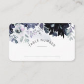 Carte De Placement Mariage de siège floral néocturne Numéro de table (Devant)