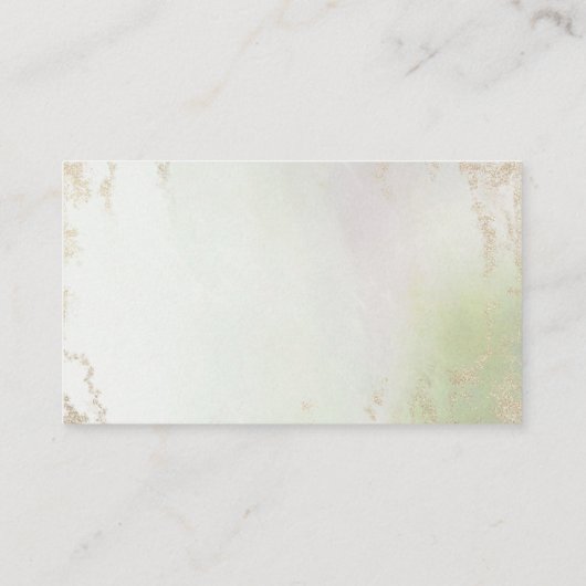 Carte De Placement Mariage de siège Ombre Spring Green Gold réservé (Dos)