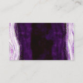 Carte De Placement Mariage de siège réservé Amethyst Purple & Silver (Dos)