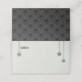 Carte De Placement Mariage de squelettes élégants (Extérieur déplié)
