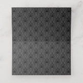 Carte De Placement Mariage de squelettes élégants (Intérieur déplié)