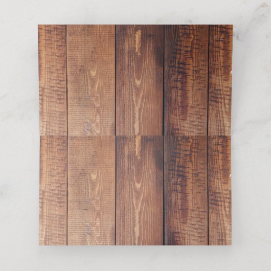 Carte De Placement Mariage de tournesol rustique (Intérieur déplié)