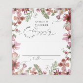 Carte De Placement Mariage de typographie moderne (Extérieur déplié)