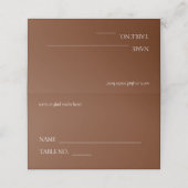 Carte De Placement Mariage de typographie moderne et élégant (Extérieur déplié)