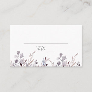 Carte De Placement Mariage de verdure d'hiver