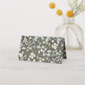 Carte De Placement Mariage de verdure rustique | Parti spécial (Dos)