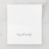 Carte De Placement Mariage d'élégance gothique victorienne (Intérieur déplié)