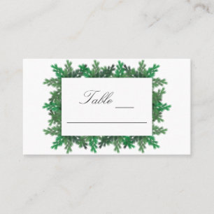 Carte De Placement Mariage des branches d'hiver