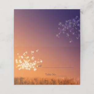 Carte De Placement Mariage des Dandelions Twilight