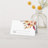 Carte De Placement Mariage des fleurs d'automne (Devant)