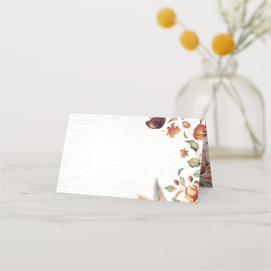 Carte De Placement Mariage des trésors de récolte d'automne (Devant)