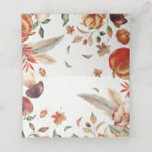 Carte De Placement Mariage des trésors de récolte d'automne (Intérieur déplié)