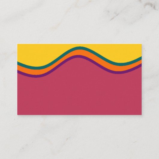 Carte De Placement Mariage des vagues du sud-ouest rétro (Dos)