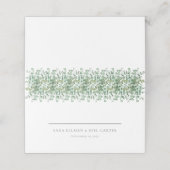 Carte De Placement Mariage d'eucalyptus (Extérieur déplié)