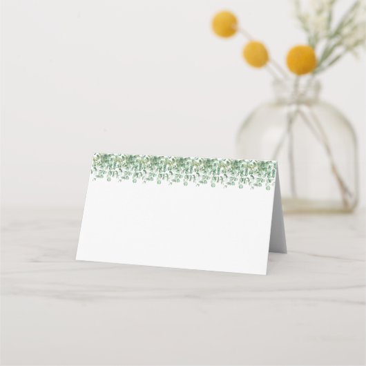 Carte De Placement Mariage d'eucalyptus (Dos)
