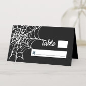 Carte De Placement Mariage d'Halloween Éffrayant gothique
