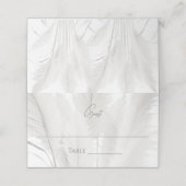 Carte De Placement Mariage d'herbe Boho Pampas (Extérieur déplié)