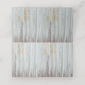 Carte De Placement Mariage d'hiver Pins de Birch Blanche Neige (Intérieur déplié)