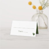 Carte De Placement Mariage d'hydrangées blanches (Devant)