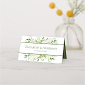 Carte De Placement Mariage d'hydrangées blanches (Dos)