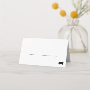 Carte De Placement Mariage d'option de repas de porc