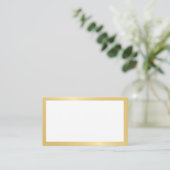 Carte De Placement Mariage d'or élégant (Debout devant)
