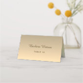 Carte De Placement Mariage d'or Faux moderne (Devant)