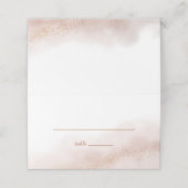 Carte De Placement Mariage d'or rose Cloud (Extérieur déplié)