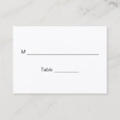 Carte De Placement Mariage du numéro de table de dons de bienfaisance (Dos)