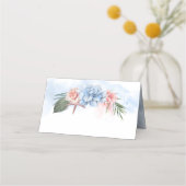 Carte De Placement Mariage Dusty Blue Beach | Parti spécial (Dos)
