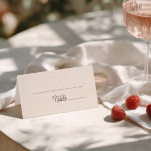 Carte De Placement Mariage écrit à la main de manière fantaisiste
