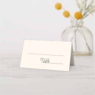Carte De Placement Mariage écrit à la main original