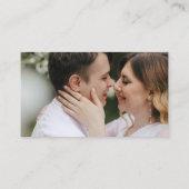 Carte De Placement Mariage éditorial de photo moderne (Dos)