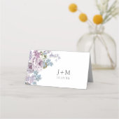 Carte De Placement Mariage Élégant au Lilas (Dos)