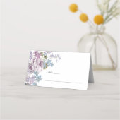Carte De Placement Mariage Élégant au Lilas (Devant)